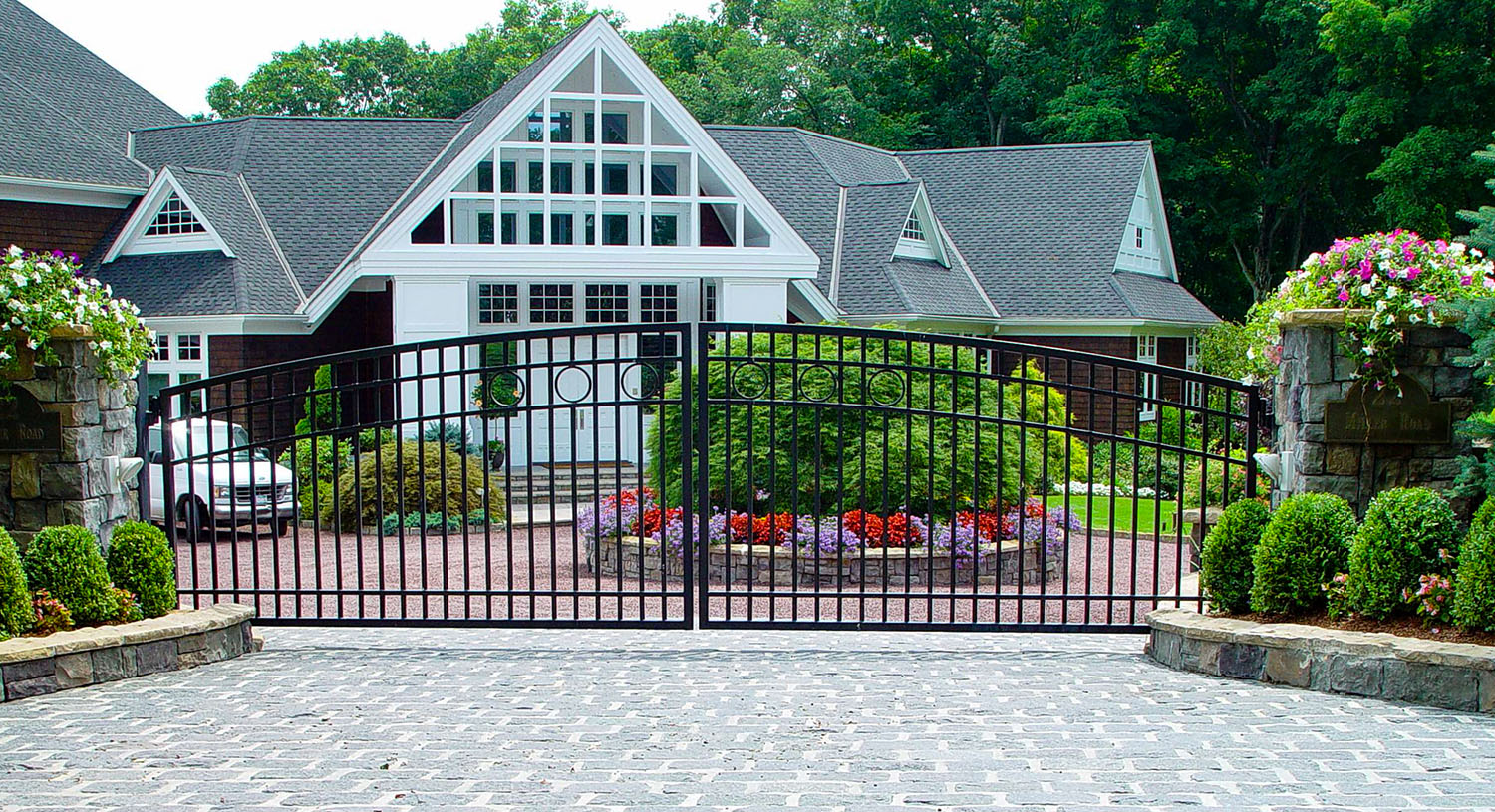 Metal Gate White House